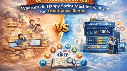 De 9 Principes van IREB: Waarom de Happy Sprint Machine wint van Traditioneel Scrum